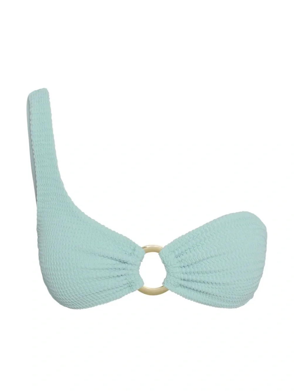Monday Swimwear Seafoam One-Shoulder Ring Bikini Set